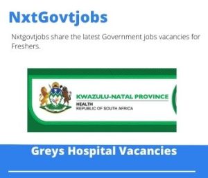 Greys Hospital Vacancies 2022 Apply Online