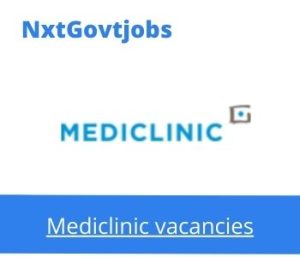 Mediclinic Pietermaritzburg Care Worker Jobs in Pietermaritzburg 2023