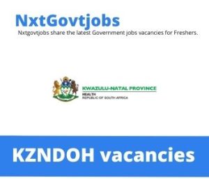 Department of Health Ophthalmic Professional Nurse Vacancies in Ladysmith 2023