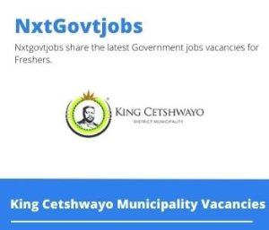 King Cetshwayo Municipality Artisan Plumber Vacancies in Richards Bay 2023