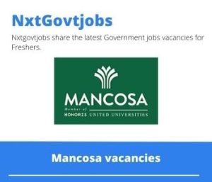 Mancosa Desktop Publishing Administrator Vacancies in Durban – Deadline 15 Dec 2023