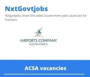 ACSA Airport Security Manager Vacancies in Durban- Deadline 05 Jul 2023