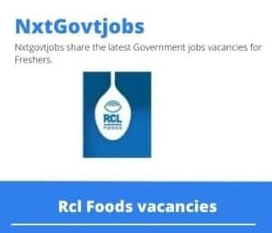 Rcl Foods Junior Business Analyst Vacancies in Westville- Deadline 17 Jan 2024