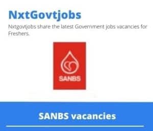 SANBS Blood Bank Technologist Vacancies in Umlazi- Deadline 28 Jan 2024 Fresh Released