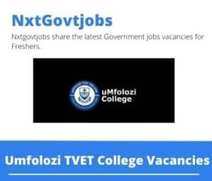 Umfolozi TVET College Agricultural Economist Vacancies in Richards Bay – Deadline 22 May 2023
