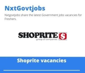 Shoprite Pharmacist Assistant Vacancies in Newcastle – Deadline 30 Oct 2023