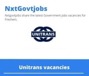 Unitrans EME Operator Vacancies in Port Shepstone – Deadline 17 Jan 2024