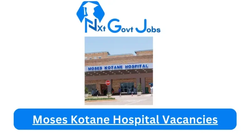 Moses Kotane Hospital Vacancies 2024 @kznhealth.gov.za Career Portal